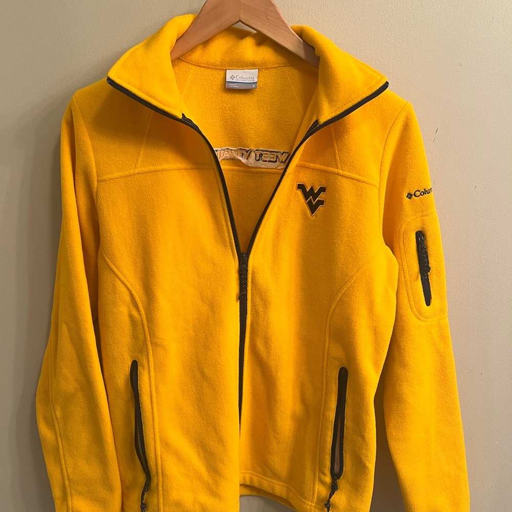 WVU-Columbia Yellow fleece jacket